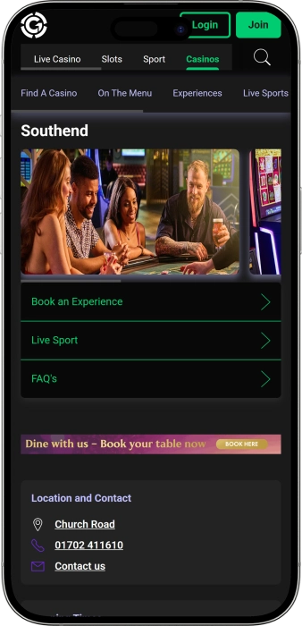 Grosvenor Casino Southend App